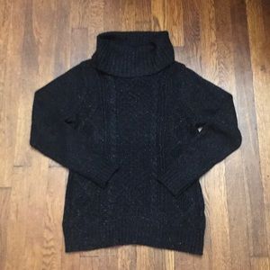 Black/Silver Sparkle Turtleneck Sweater